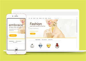 152號英文經(jīng)典時尚金色背景大氣的女性spa養(yǎng)生商城官網(wǎng)建設，可定制任意營銷規(guī)